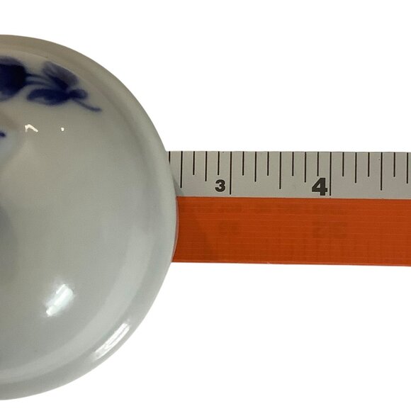 Blue White Porcelain Lidded Jar Sevres National Ceramic Museum Paris France 2.5” - Picture 5 of 6